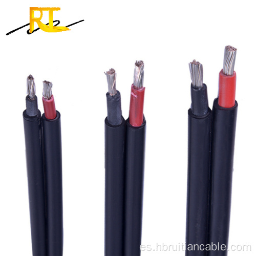 2 núcleo de 6 mm de cobre eléctrico eléctrico PV cable